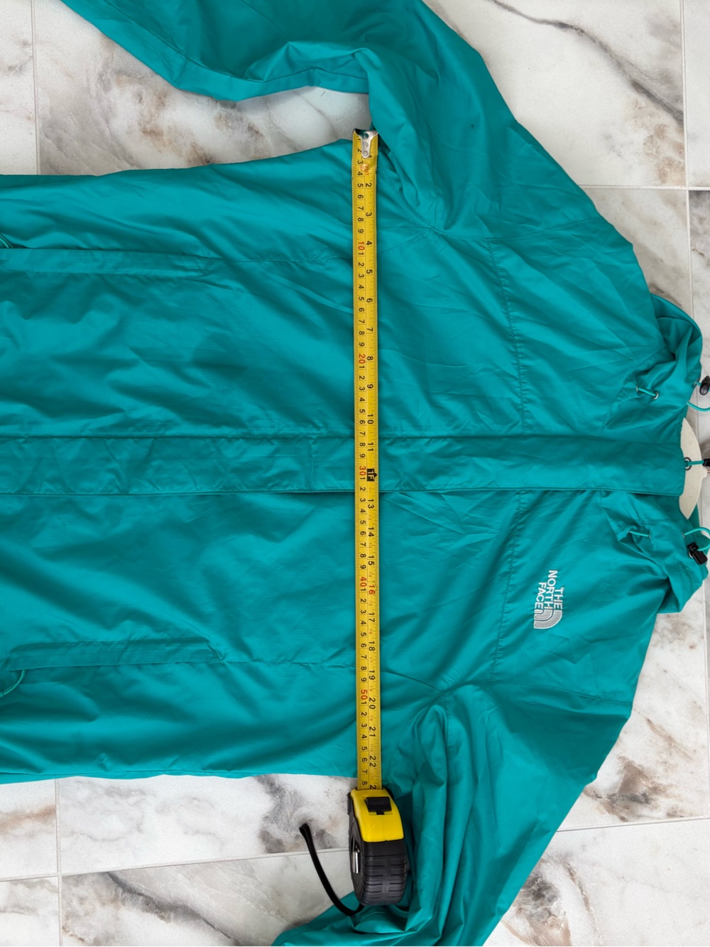 THE NORTH FACE Women’s Lightweight Hooded Windbreaker Jacket • Teal • L - Picture 12 of 13
